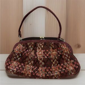 Vera Bradley Annie Tweed Handbags kiss Twist Closure Tweed - Stylish Handbag